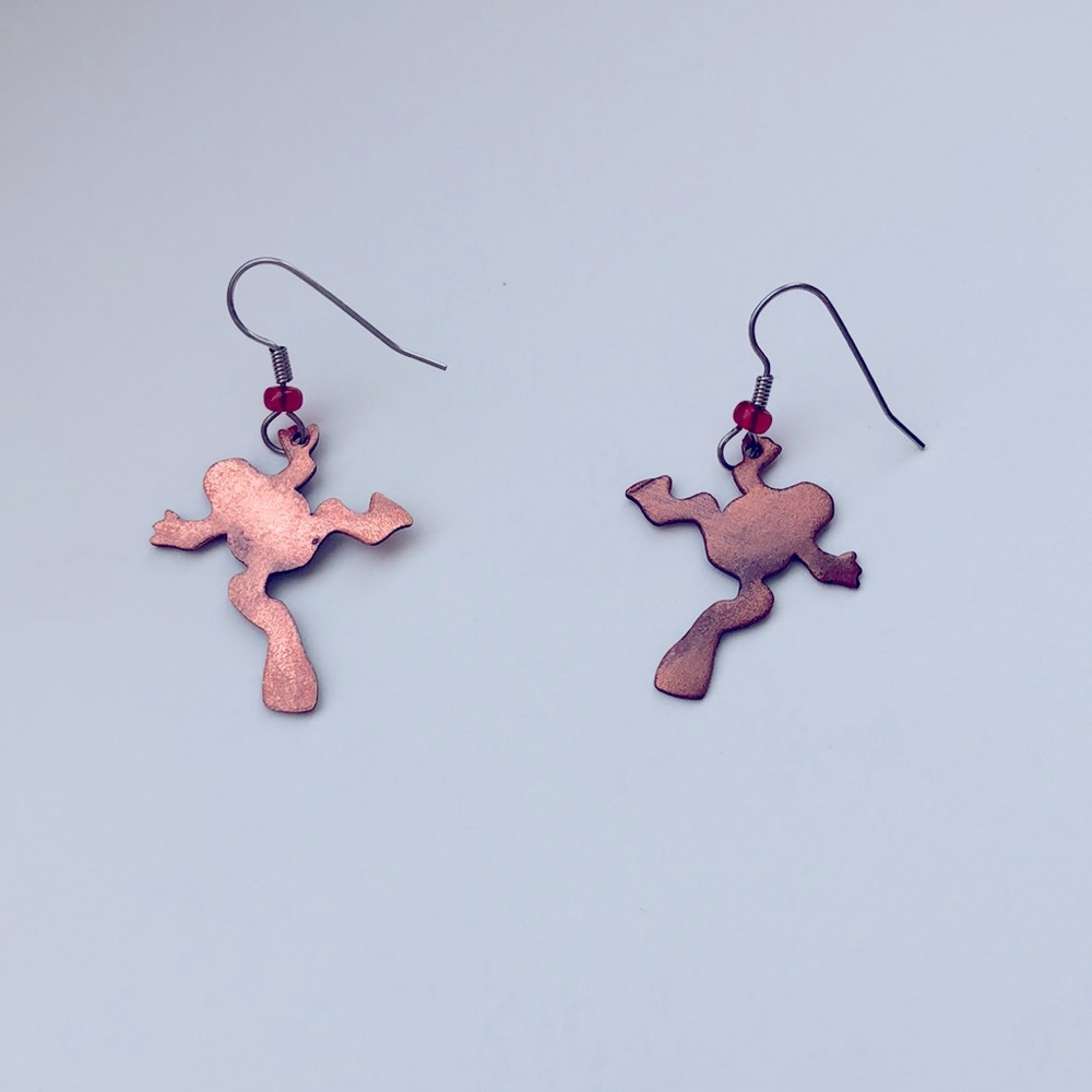 Frog Earings - Picture 2 of 2